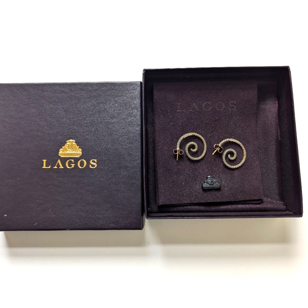 Lagos Sterling Silver Spiral Earrings